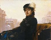 Ivan Kramskoi Portrait of an unknown woman, oil painting picture wholesale